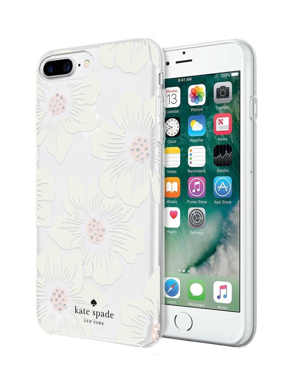 Kate Spade New York Hardshell Case Hollyhock Floral Detail iPhone 8/7/6s/6 PLUS